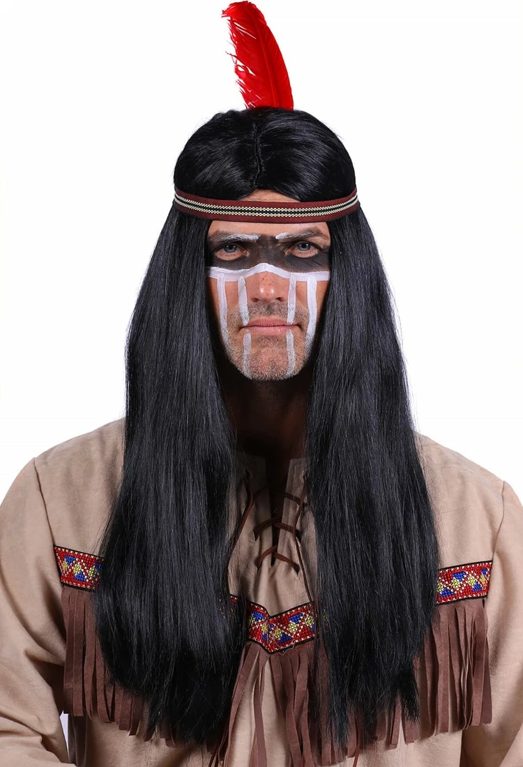 Overig Indianenpruik Winnetou Voor Heren 1 Overig Indianenpruik Winnetou Voor Heren