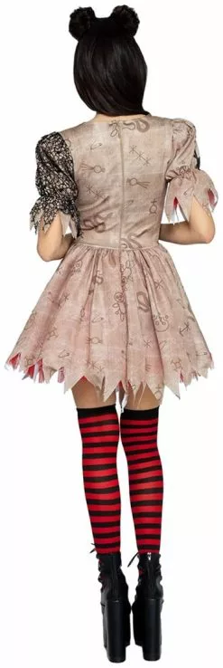 LEG AVENUE Jurkje Deadly Voodoo Doll -Carnavalskleding Winkel jurkje deadly voodoo doll achterkant