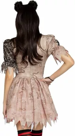 LEG AVENUE Jurkje Deadly Voodoo Doll -Carnavalskleding Winkel jurkje deadly voodoo doll achterkant detail 2