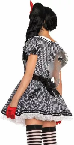 LEG AVENUE Jurkje Wind-Up Doll Voor Dames -Carnavalskleding Winkel jurkje wind up doll voor dames achterkant 2