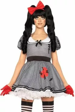 LEG AVENUE Jurkje Wind-Up Doll Voor Dames -Carnavalskleding Winkel jurkje wind up doll voor dames voorkant 2