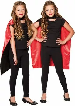 Overig Kinder Cape Zwart/Rood Omkeerbaar (90cm)