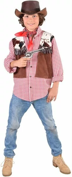 Overig Kinder Cowboy Hemd+Vest 1dlg.