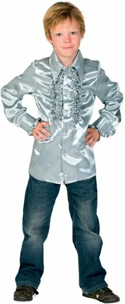 Overig Kinder Ruche Blouse Luxe Zilver