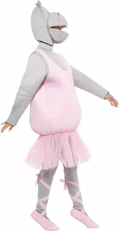Overig Kostuum Ballerina Nijlpaard -Carnavalskleding Winkel kostuum ballerina nijlpaard zijkant 2