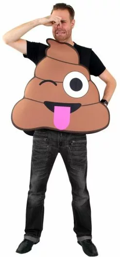 Overig Kostuum Emoticon Lachende Poep Drol