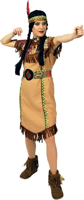 Overig Kostuum Indiaanse Squaw 1 Overig Kostuum Indiaanse Squaw