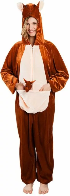 Overig Kostuum Kangoeroe Pluche -Carnavalskleding Winkel kostuum kangoeroe pluche vrouw