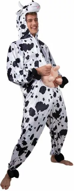 Overig Kostuum Koe Pluche -Carnavalskleding Winkel kostuum koe pluche man