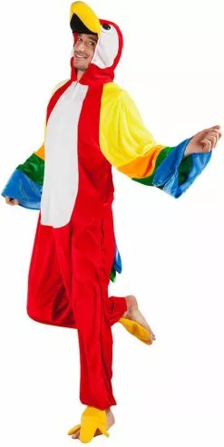 Overig Kostuum Papegaai Pluche 7 Overig Kostuum Papegaai Pluche -Carnavalskleding Winkel kostuum papegaai pluche man