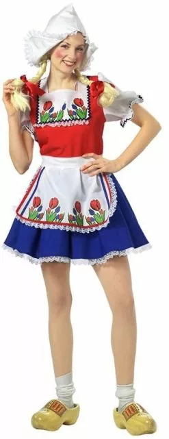 Overig Kostuum Tulpenmeisje (met Knipmuts)