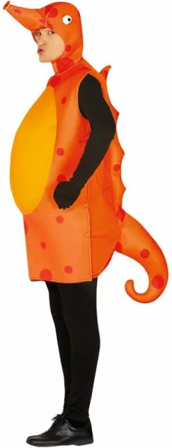 Overig Kostuum Zeepaardje Oranje