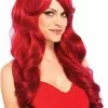 LEG AVENUE Lange Krullen Pruik Wavy Rood