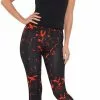 Overig Legging Zwart Met Bloed Voor Dames