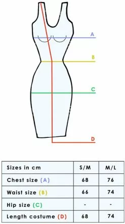 LEG AVENUE Eenhoorn Jurk Magical Unicorn 7 LEG AVENUE Eenhoorn Jurk Magical Unicorn -Carnavalskleding Winkel maattabel 21