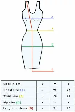 LEG AVENUE Dameskostuum Circus Ringmaster 7 LEG AVENUE Dameskostuum Circus Ringmaster -Carnavalskleding Winkel maattabel 39