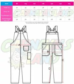 Overig Tuinbroek Zwart -Carnavalskleding Winkel maattabel tuinbroeken kind 9007 4