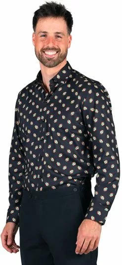 Overig Overhemd Heren Steek Rood-Geel-Groen -Carnavalskleding Winkel overhemd heren steek rood geel groen 2