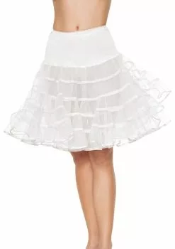 LEG AVENUE Petticoat Lang Wit Luxe (2 Laags)