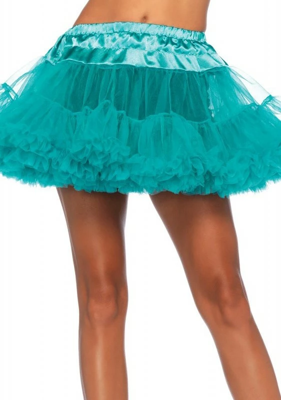 LEG AVENUE Petticoat Teal Groen Luxe (2 Laags) 1 LEG AVENUE Petticoat Teal Groen Luxe (2 Laags)