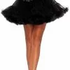 LEG AVENUE Petticoat Zwart Luxe Plus Size (2 Laags)