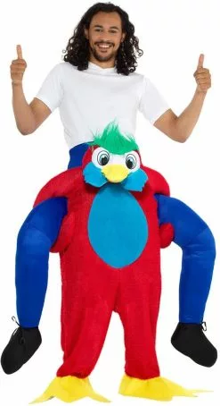 Overig Piggyback Kostuum Papegaai