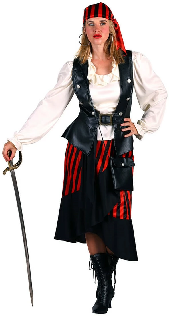 Overig Piraten Kostuum Dames Luxe 6dlg 2 Overig Piraten Kostuum Dames Luxe 6dlg - Afbeelding 2