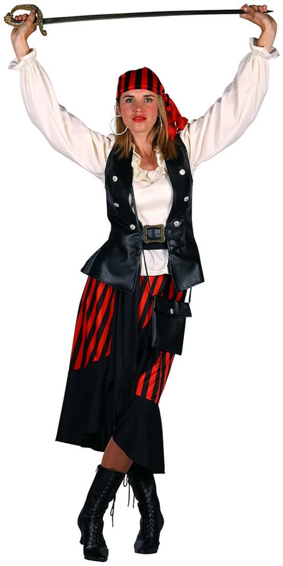 Overig Piraten Kostuum Dames Luxe 6dlg 4 Overig Piraten Kostuum Dames Luxe 6dlg - Afbeelding 4