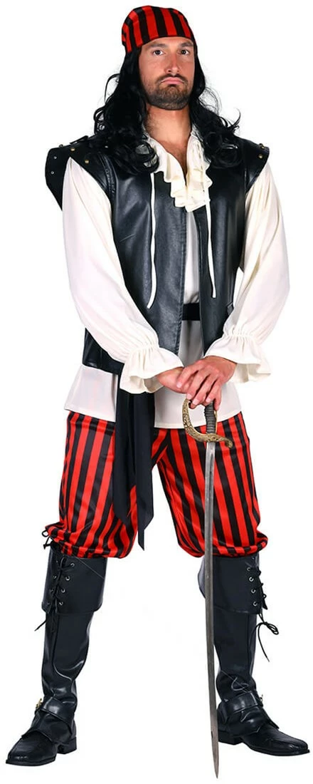 Overig Piraten Kostuum Edward Luxe 5dlg 3 Overig Piraten Kostuum Edward Luxe 5dlg - Afbeelding 3