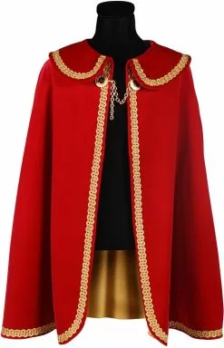 Overig Prinsencape Rood/Goud Luxe