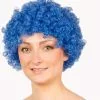 Overig Pruik Afro Klein Blauw