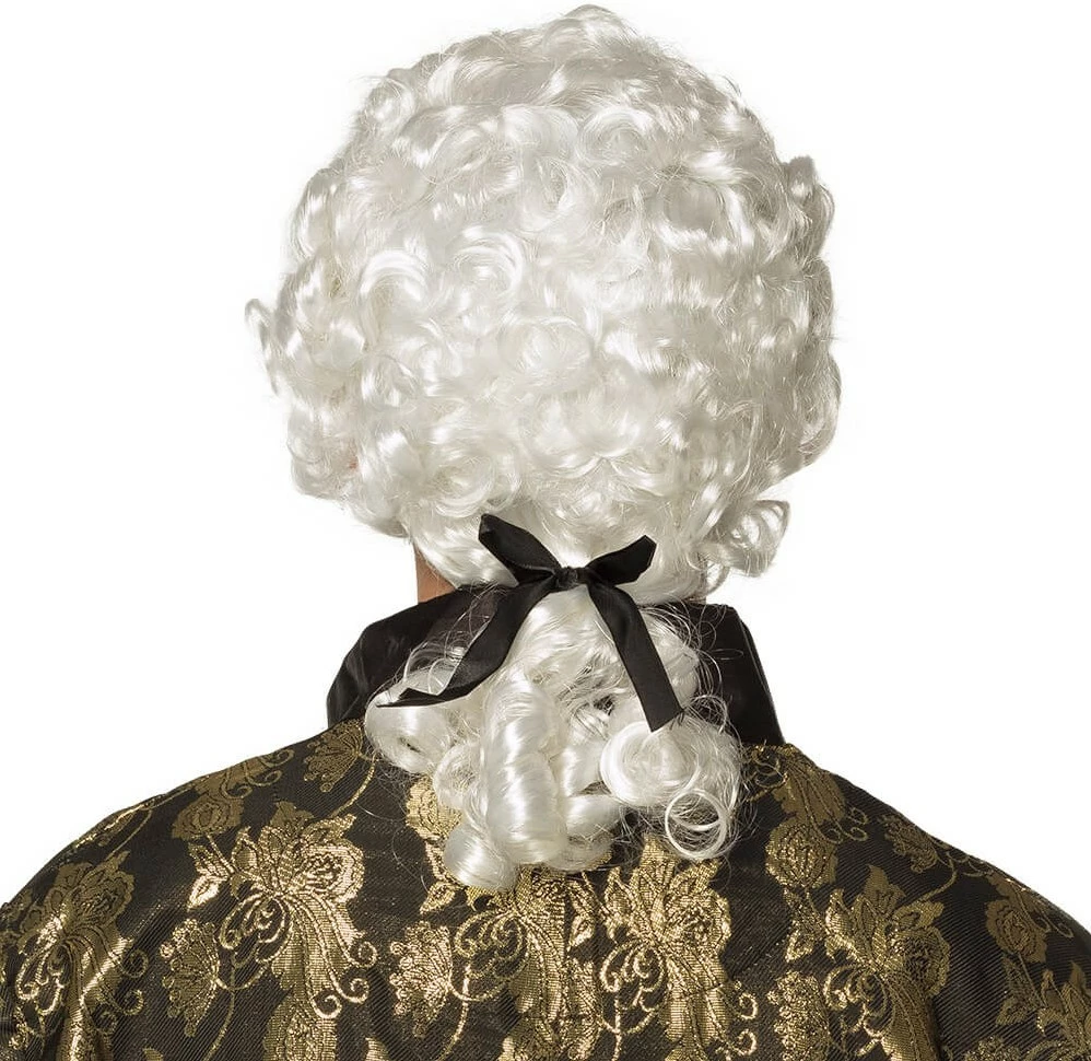 Overig Pruik Barock Heer Wit 3 Overig Pruik Barock Heer Wit - Afbeelding 3