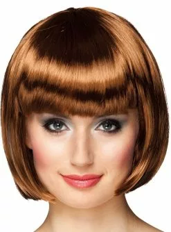 Overig Pruik Bobline Cabaret Bruin