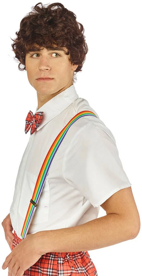 Overig Pruik Heer Krullend Bruin 2 Overig Pruik Heer Krullend Bruin - Afbeelding 2