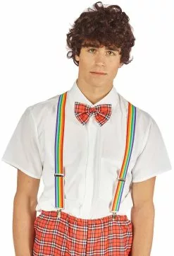 Overig Pruik Heer Krullend Bruin