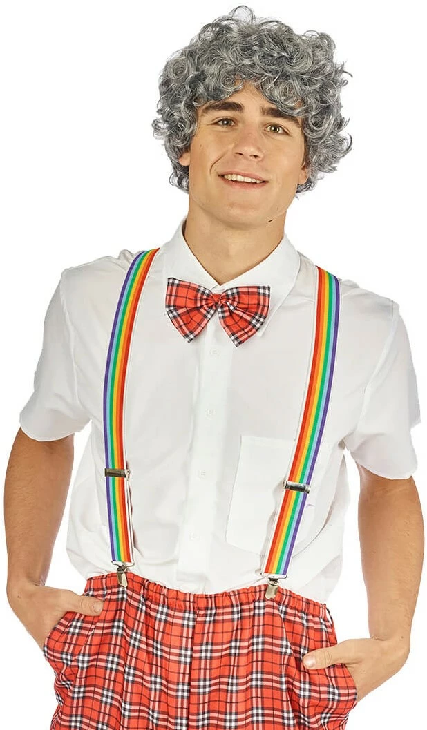 Overig Pruik Heer Krullend Grijs 2 Overig Pruik Heer Krullend Grijs - Afbeelding 2