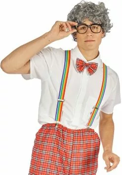 Overig Pruik Heer Krullend Grijs