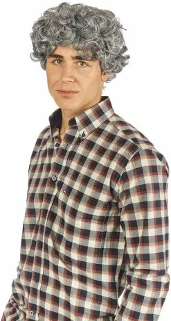 Overig Pruik Heer Krullend Grijs 8 Overig Pruik Heer Krullend Grijs -Carnavalskleding Winkel pruik heer krullend grijs 3