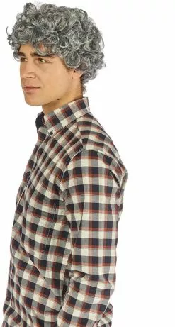 Overig Pruik Heer Krullend Grijs 9 Overig Pruik Heer Krullend Grijs -Carnavalskleding Winkel pruik heer krullend grijs 4