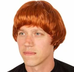 Overig Pruik Heer Stijl Bruin/Rood