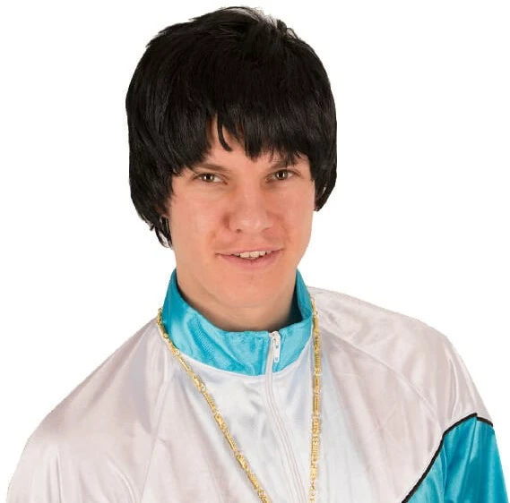 Overig Pruik Heer Stijl Zwart 2 Overig Pruik Heer Stijl Zwart - Afbeelding 2