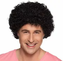 Overig Pruik Klein Krul Zwart