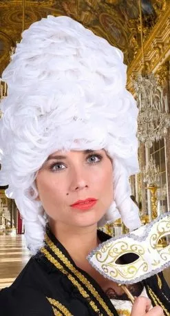 Overig Pruik Madame De Pompadour Luxe Wit