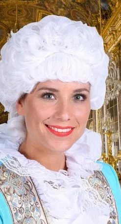 Overig Pruik Marie Antoinette Luxe Wit