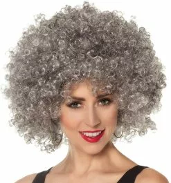 Overig Pruik Oversized Afro Grijs