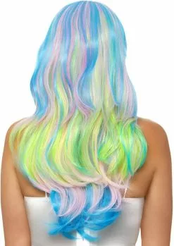 LEG AVENUE Pruik Zeemeermin Mystiek Luxe -Carnavalskleding Winkel pruik zeemeermin mystiek luxe achterkant 2