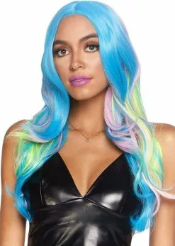 LEG AVENUE Pruik Zeemeermin Mystiek Luxe -Carnavalskleding Winkel pruik zeemeermin mystiek luxe voorkant 3