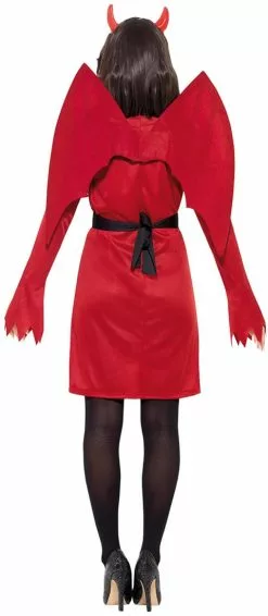 Overig Rode Duivel Pak Vrouw -Carnavalskleding Winkel rode duivel pak vrouw achterkant