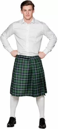 Overig Schotse Kilt Groen (60cm) -Carnavalskleding Winkel schotse kilt groen 60cm 2
