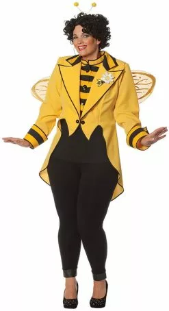 Overig Slipjas Dames Bijenkoningin 9 Overig Slipjas Dames Bijenkoningin -Carnavalskleding Winkel slipjas dames bijenkoningin 1